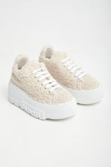 Sneakersy Senales Faux Fur Casadei Casadei